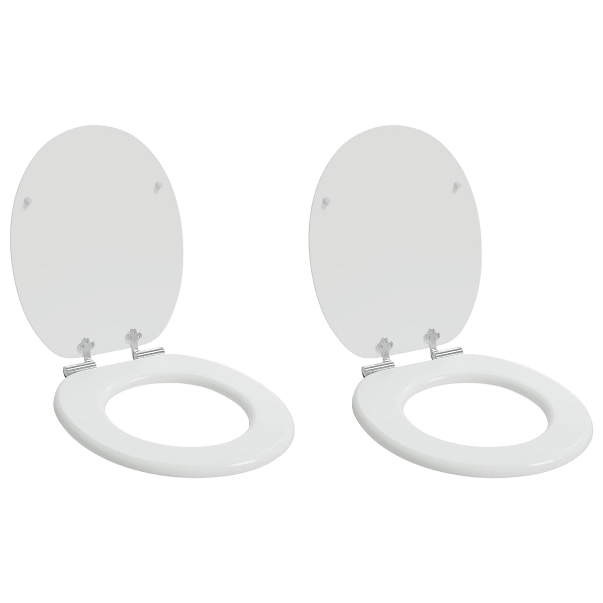 Toiletbrillen Met Deksel 2 St Mdf