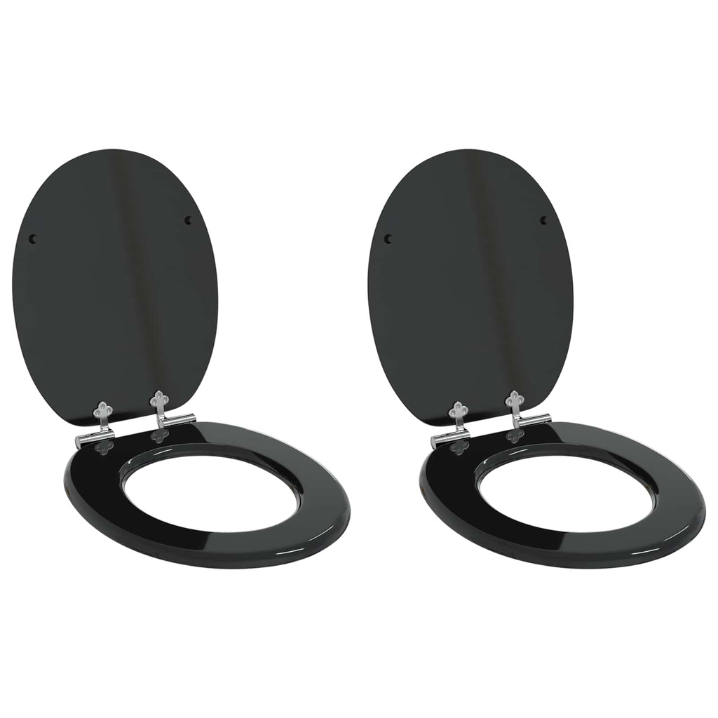 Toiletbrillen Met Deksel 2 St Mdf