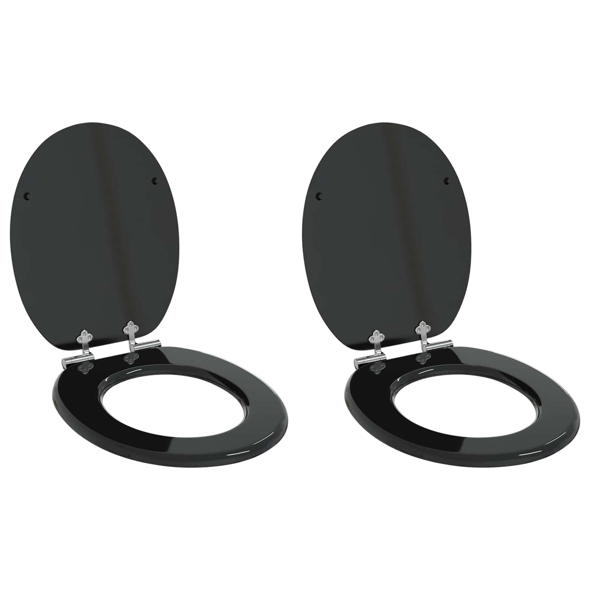 Toiletbrillen Met Deksel 2 St Mdf