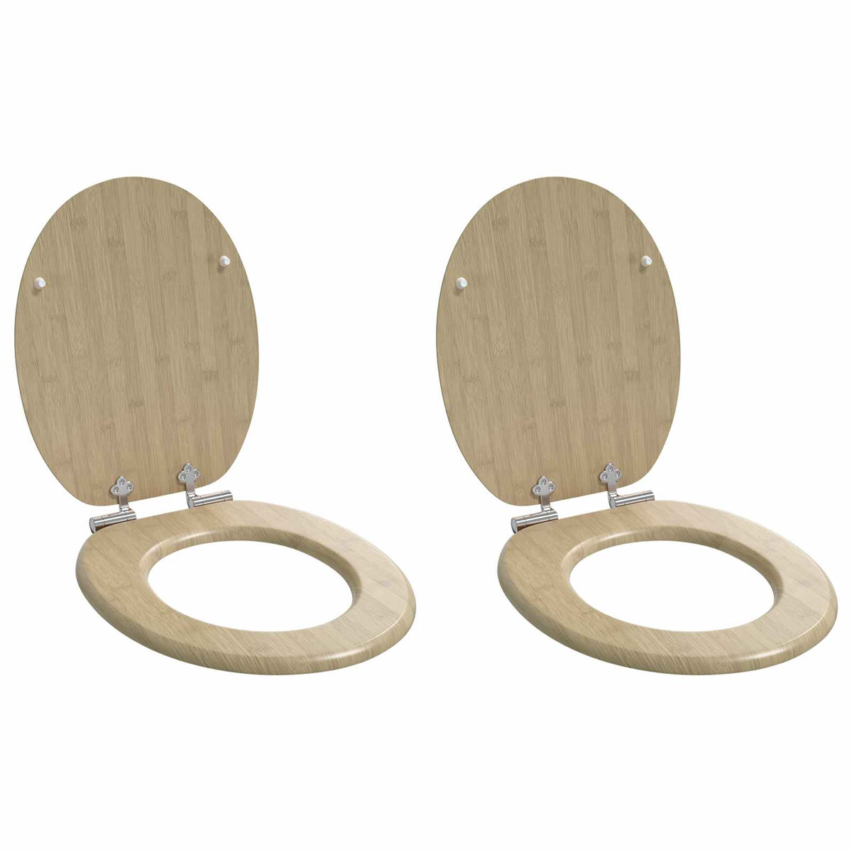Toiletbrillen Met Deksel 2 St Mdf