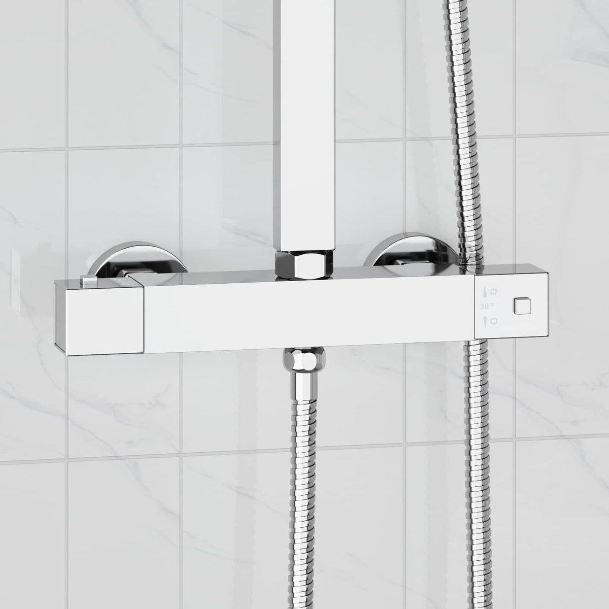 Thermostatische Douchemixer Rvs 201 27 X 8 X 6 Cm