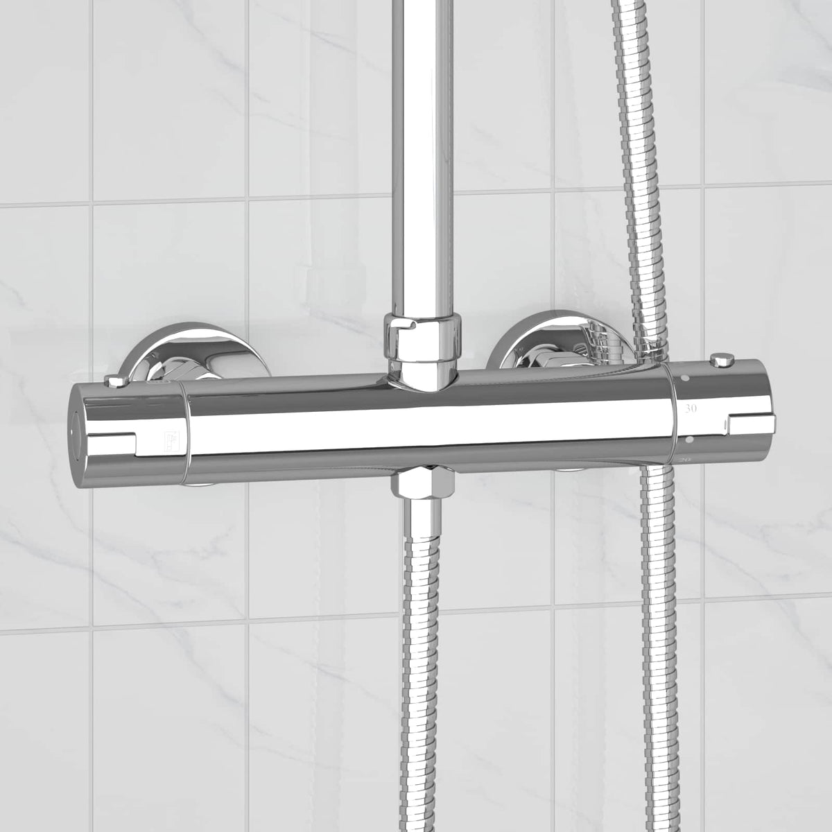 Thermostatische Douchemixer Rvs 201 27 X 8 X 6 Cm