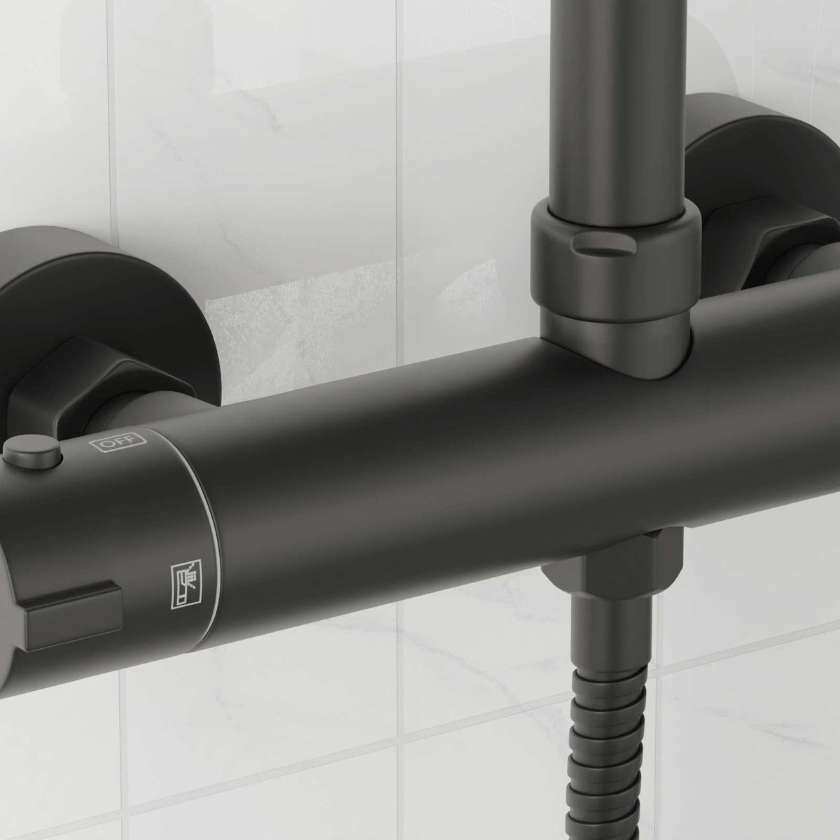 Thermostatische Douchemixer Rvs 201 27 X 8 X 6 Cm