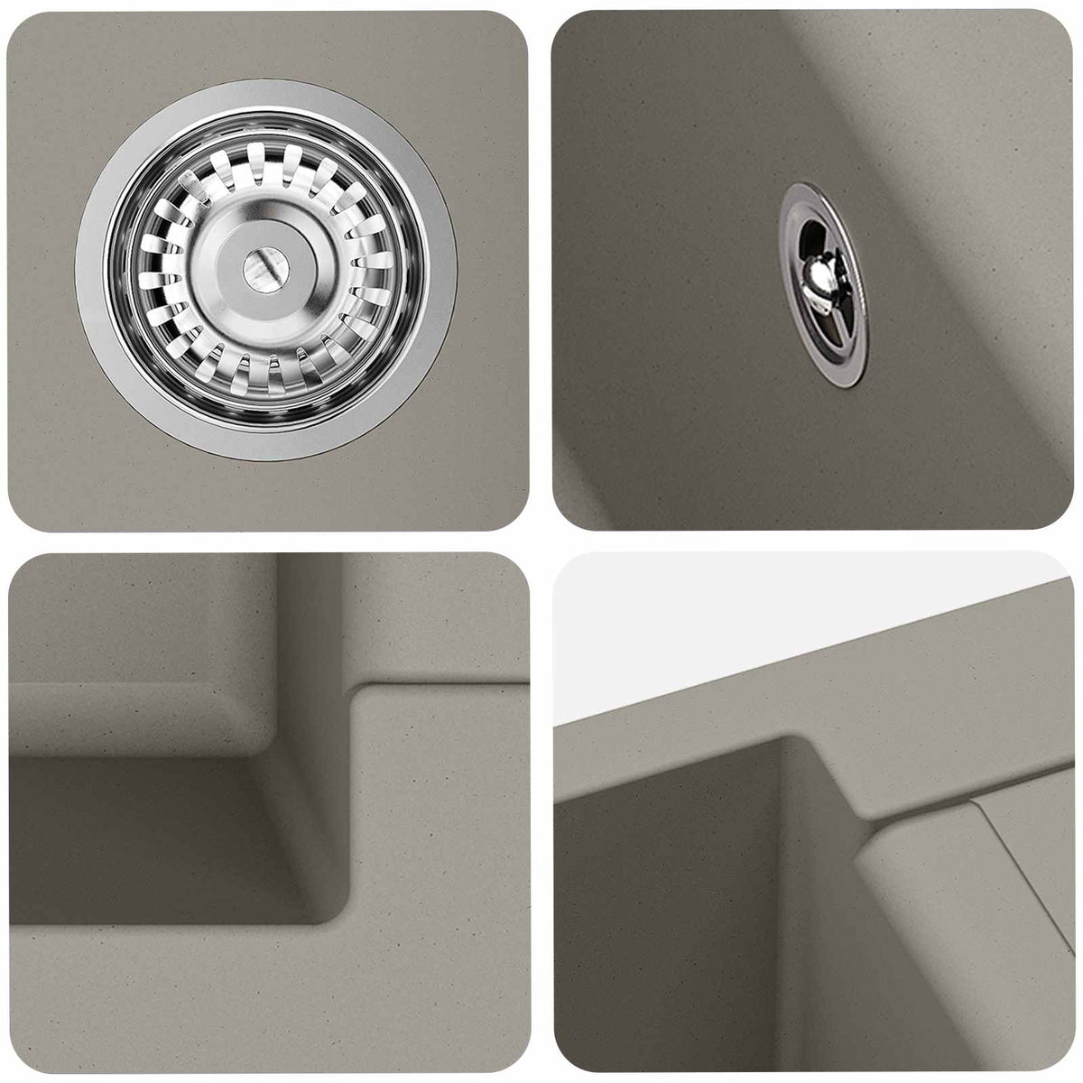 Wasbak 780 X 500 Mm 80% Kwarts En 20% Hars