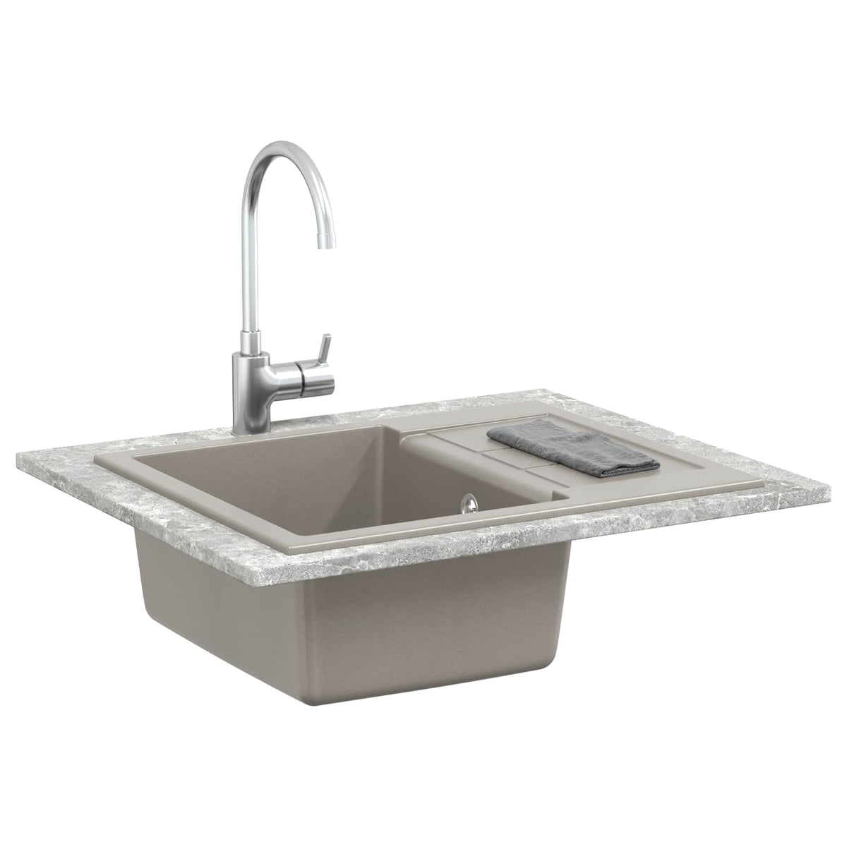 Wasbak 620 X 500 Mm 80% Kwarts En 20% Hars