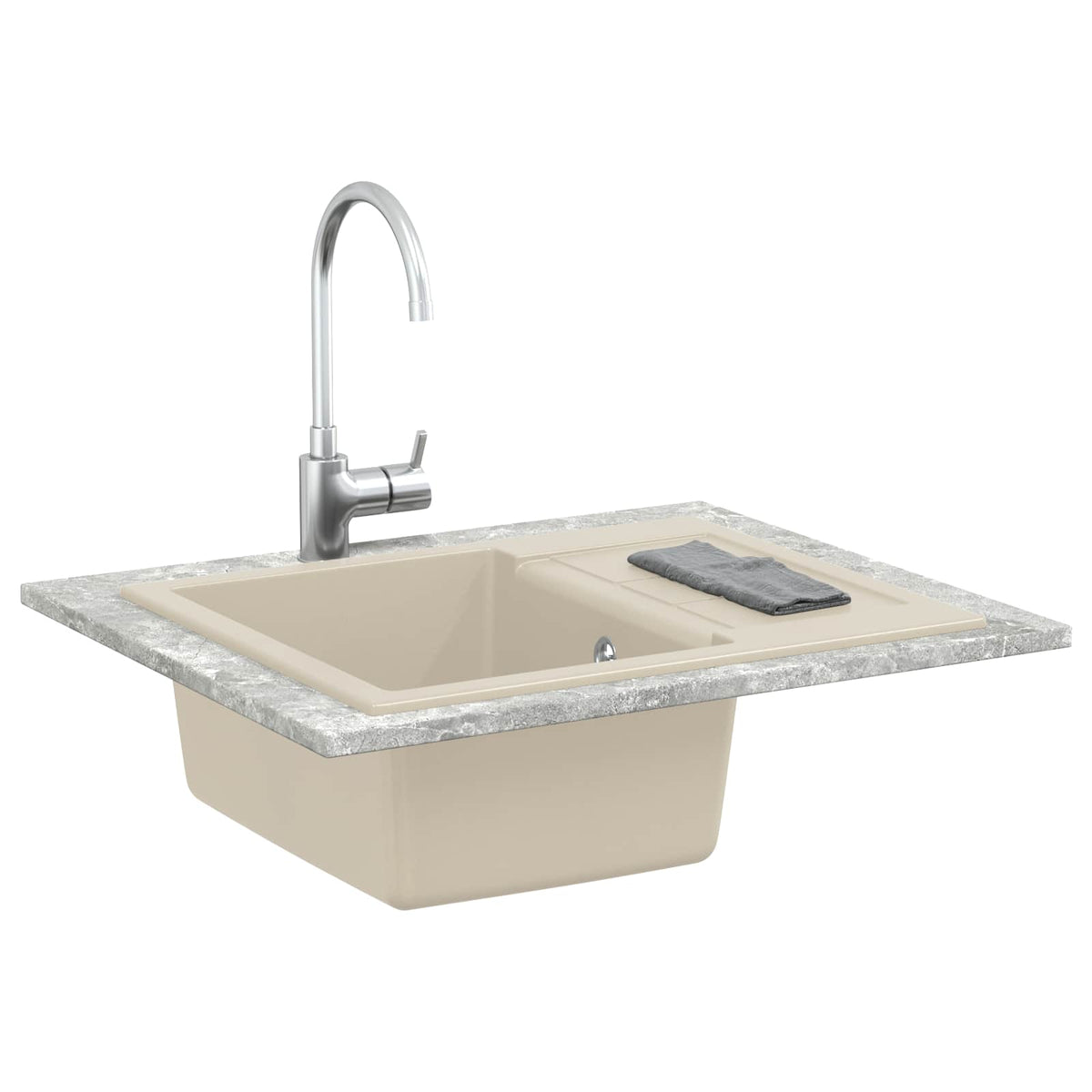 Wasbak 620 X 500 Mm 80% Kwarts En 20% Hars