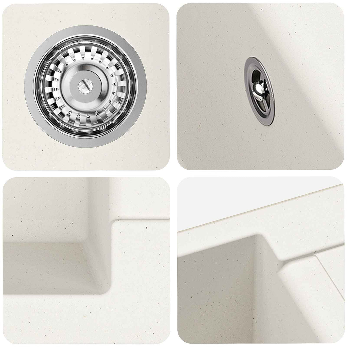 Wasbak 620 X 500 Mm 80% Kwarts En 20% Hars