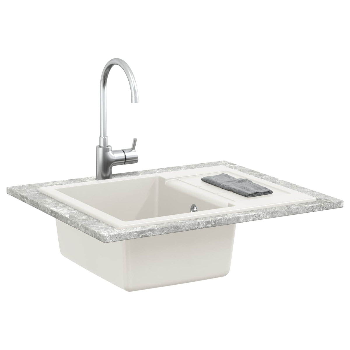 Wasbak 620 X 500 Mm 80% Kwarts En 20% Hars