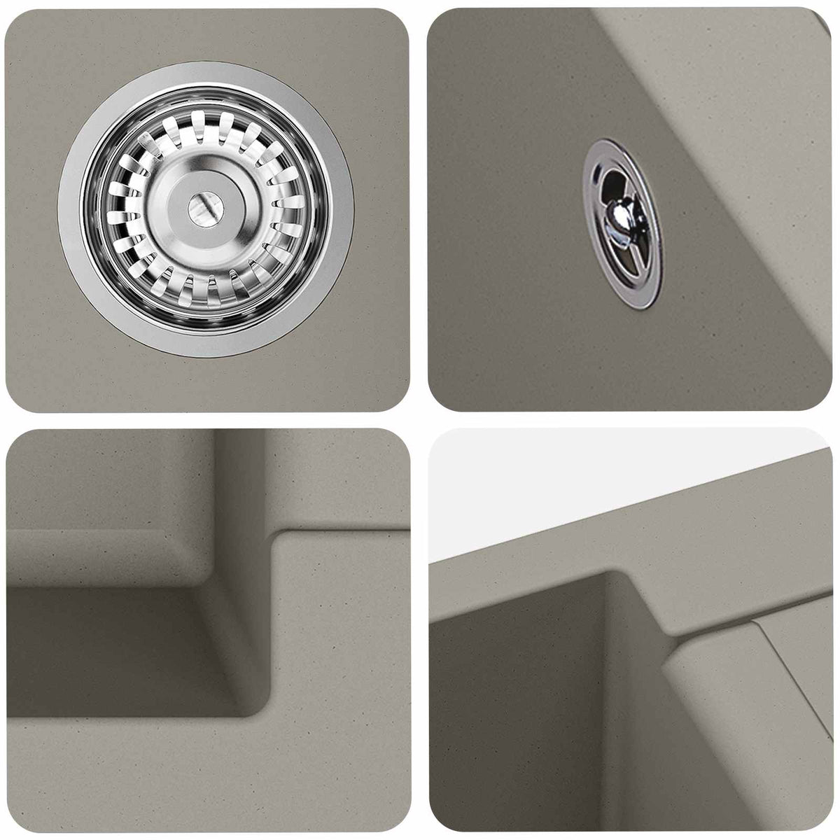 Wasbak 780 X 500 Mm 80% Kwarts En 20% Hars