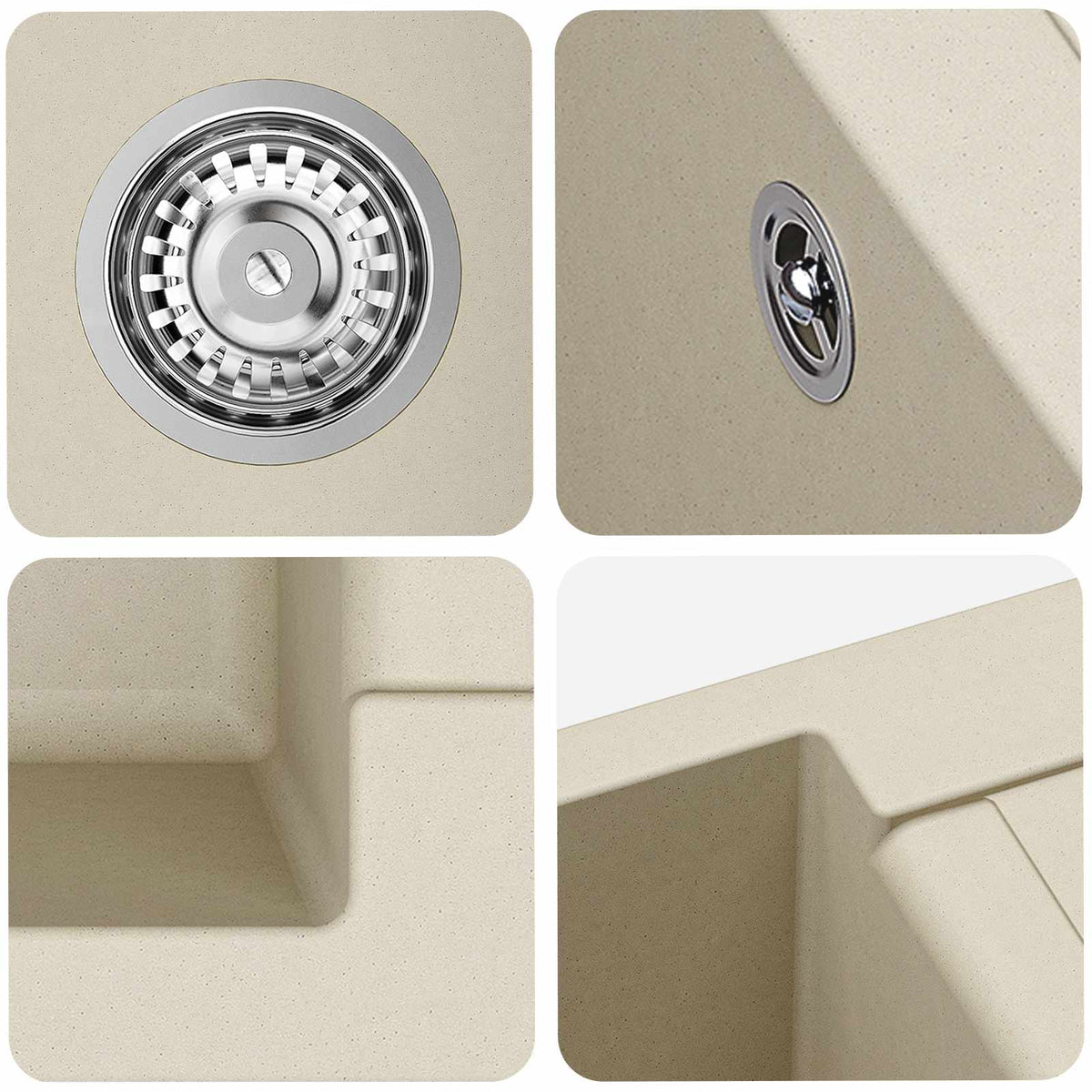 Wasbak 780 X 500 Mm 80% Kwarts En 20% Hars