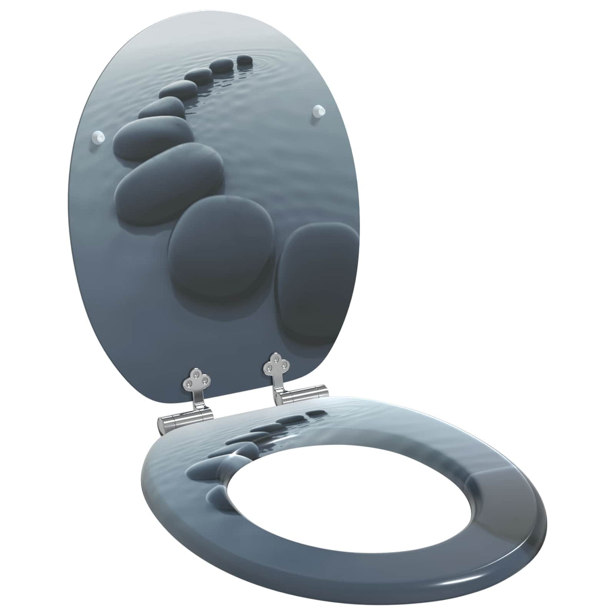 Toiletbrillen Met Deksel 2 St Mdf