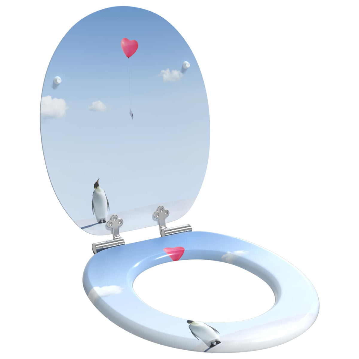 Toiletbrillen Met Deksel 2 St Mdf