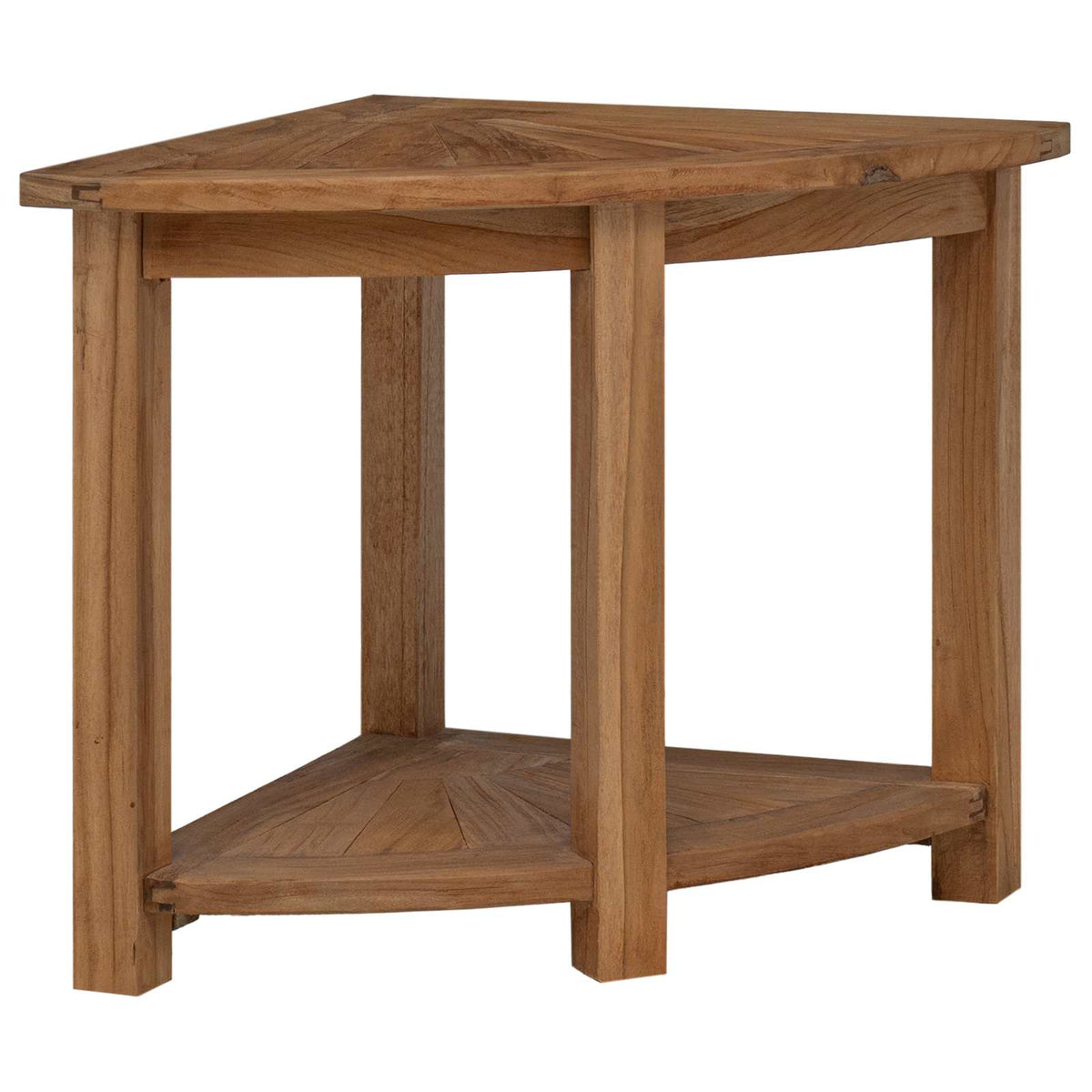 Badkamer Bijzettafel Naturel 45 X 45 X 46 Cm Massief Teakhout