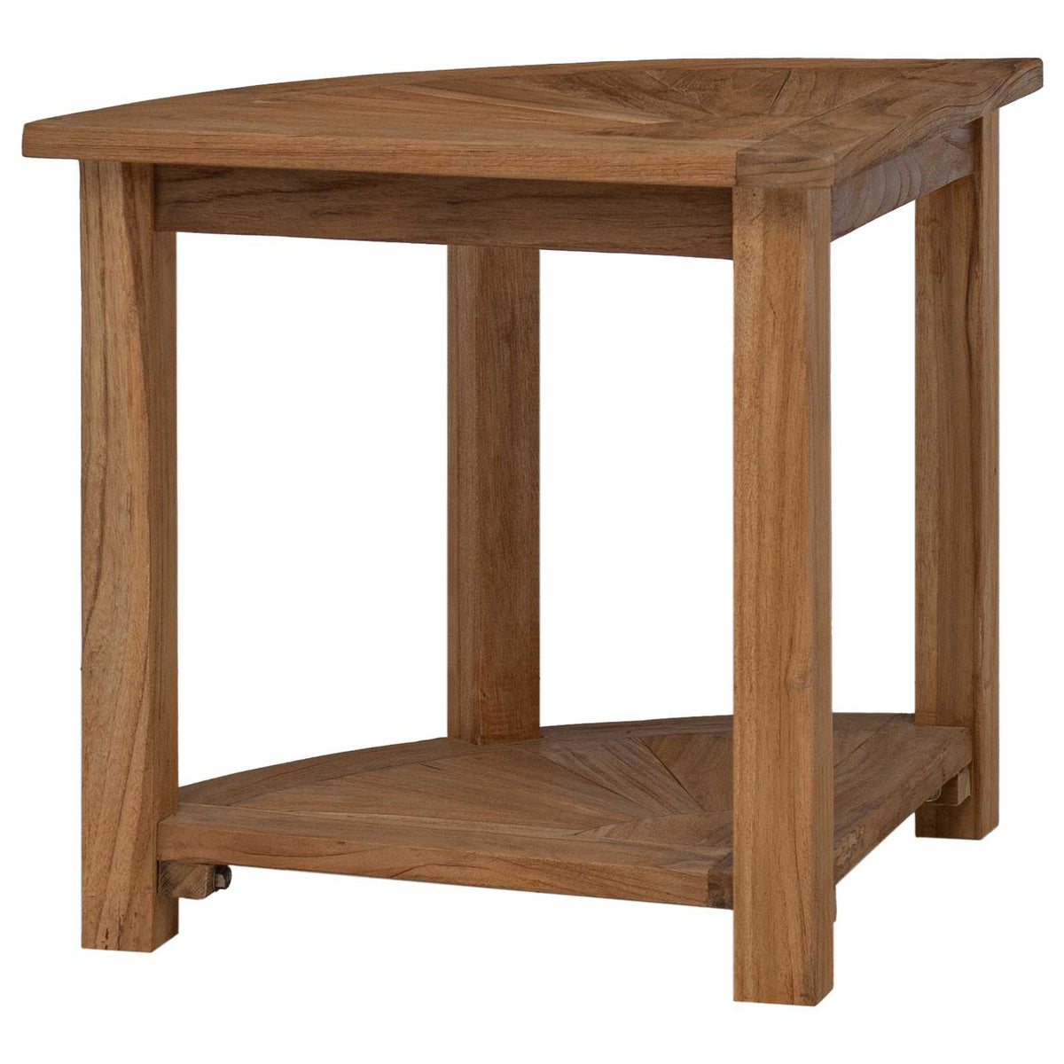 Badkamer Bijzettafel Naturel 45 X 45 X 46 Cm Massief Teakhout