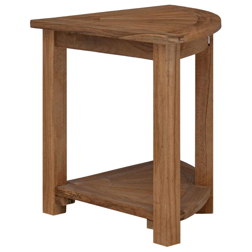 Badkamer Bijzettafel Naturel 45 X 45 X 46 Cm Massief Teakhout