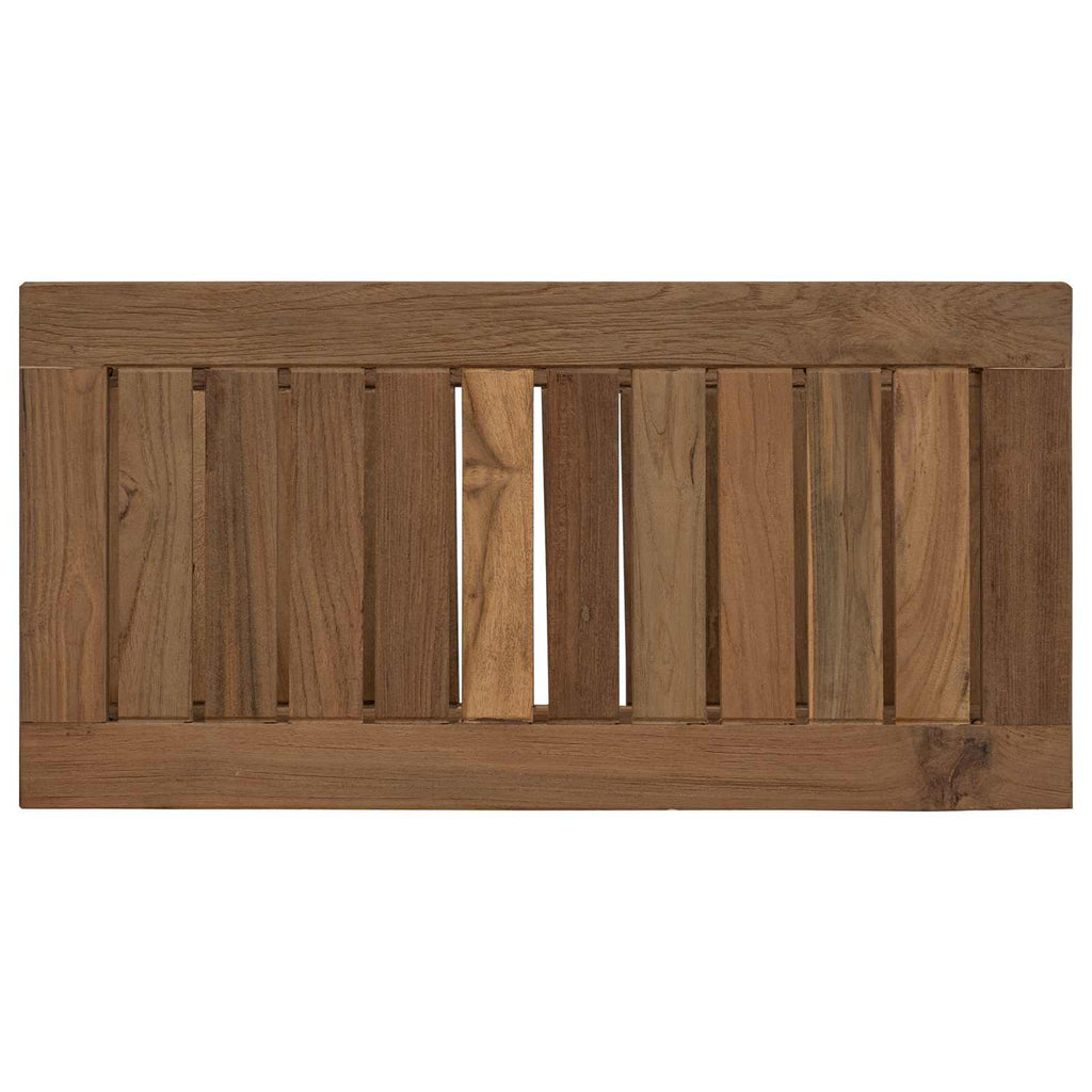 Badkamer Bijzettafel Naturel 60 X 30 X 45 Cm Massief Teakhout