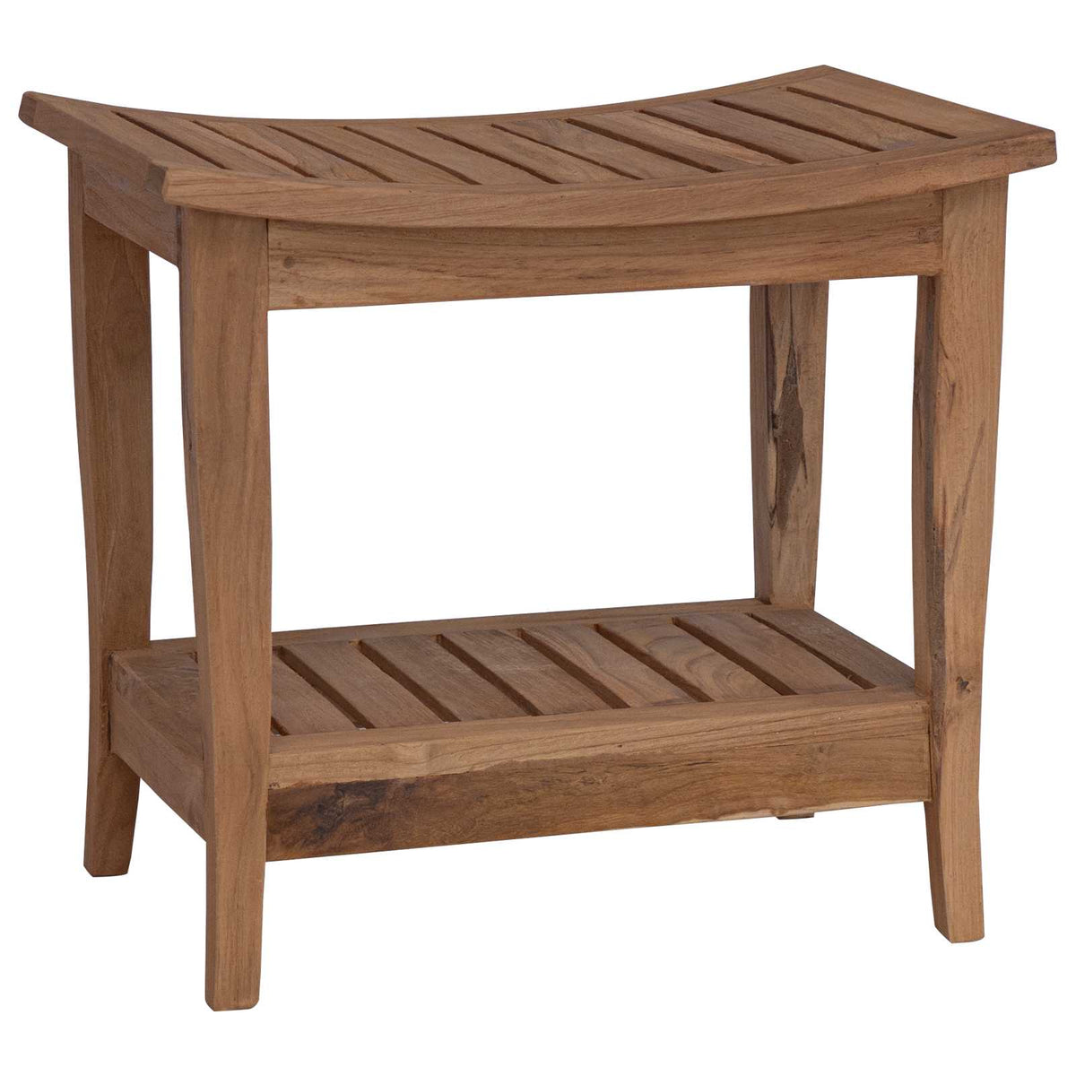 Badkamer Bijzettafel Naturel 50 X 35 X 45 Cm Massief Teakhout