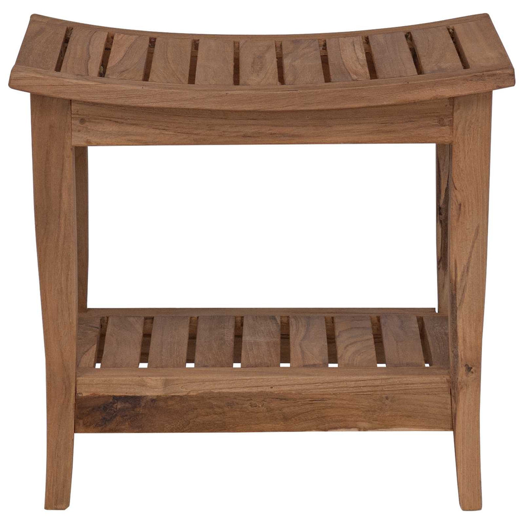 Badkamer Bijzettafel Naturel 50 X 35 X 45 Cm Massief Teakhout
