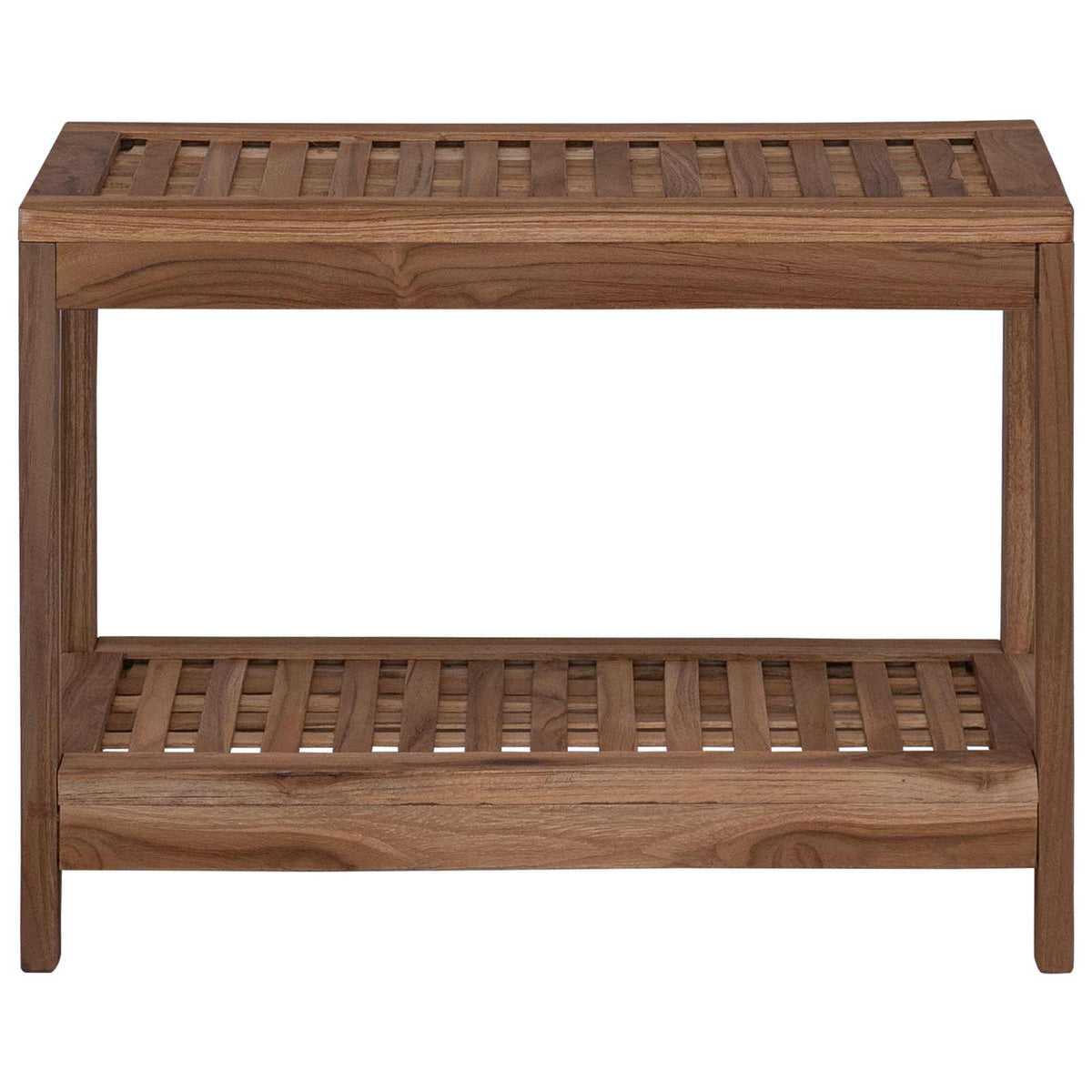 Badkamer Bijzettafel Naturel 60 X 30 X 45 Cm Massief Teakhout