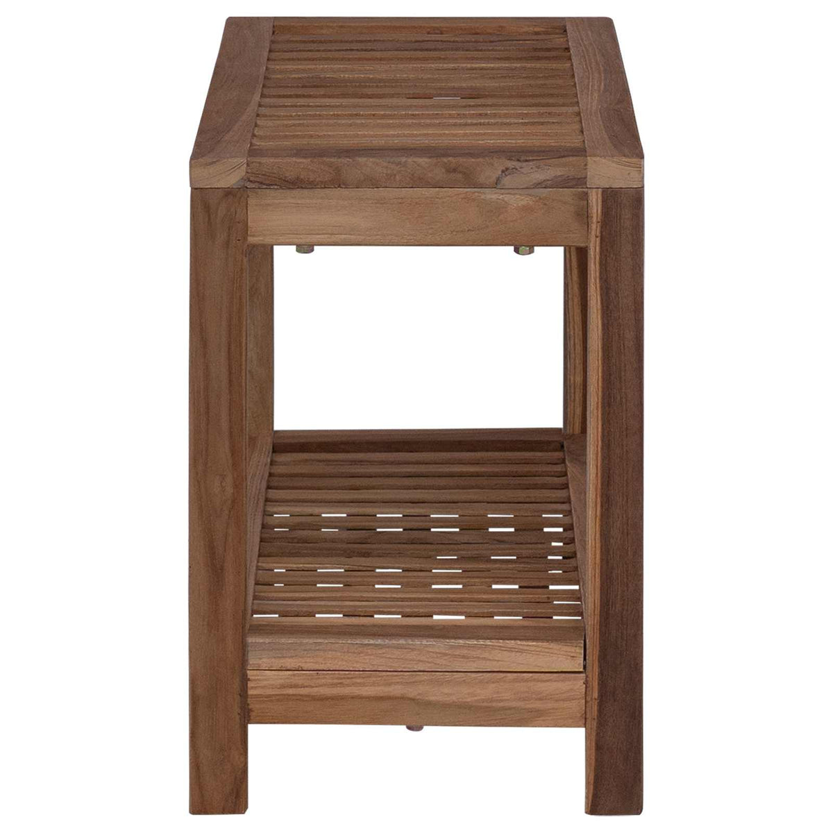 Badkamer Bijzettafel Naturel 60 X 30 X 45 Cm Massief Teakhout