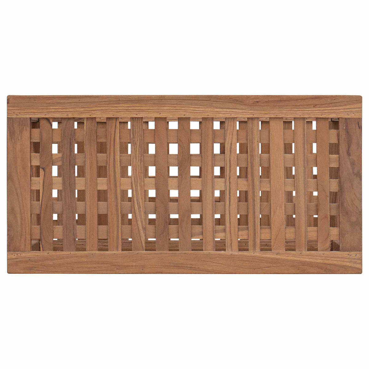 Badkamer Bijzettafel Naturel 60 X 30 X 45 Cm Massief Teakhout