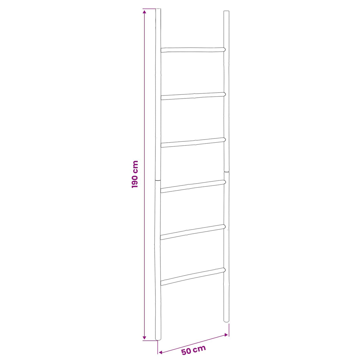 Deken Ladder 50 X Bamboe