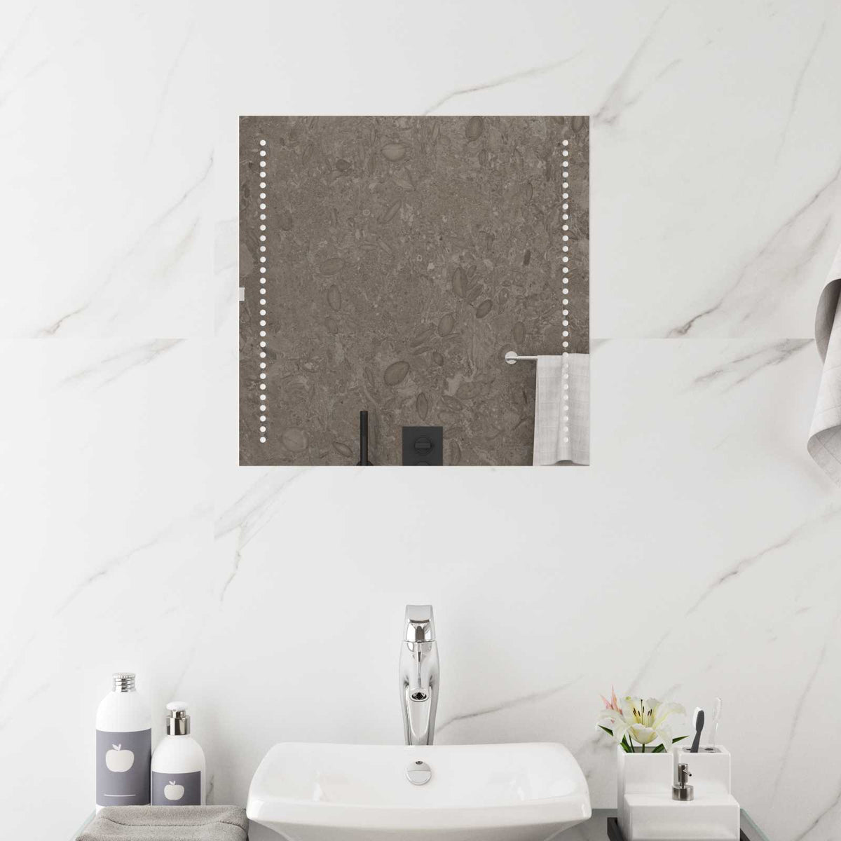 Led Badkamer Spiegel Transparant Gehard Glas