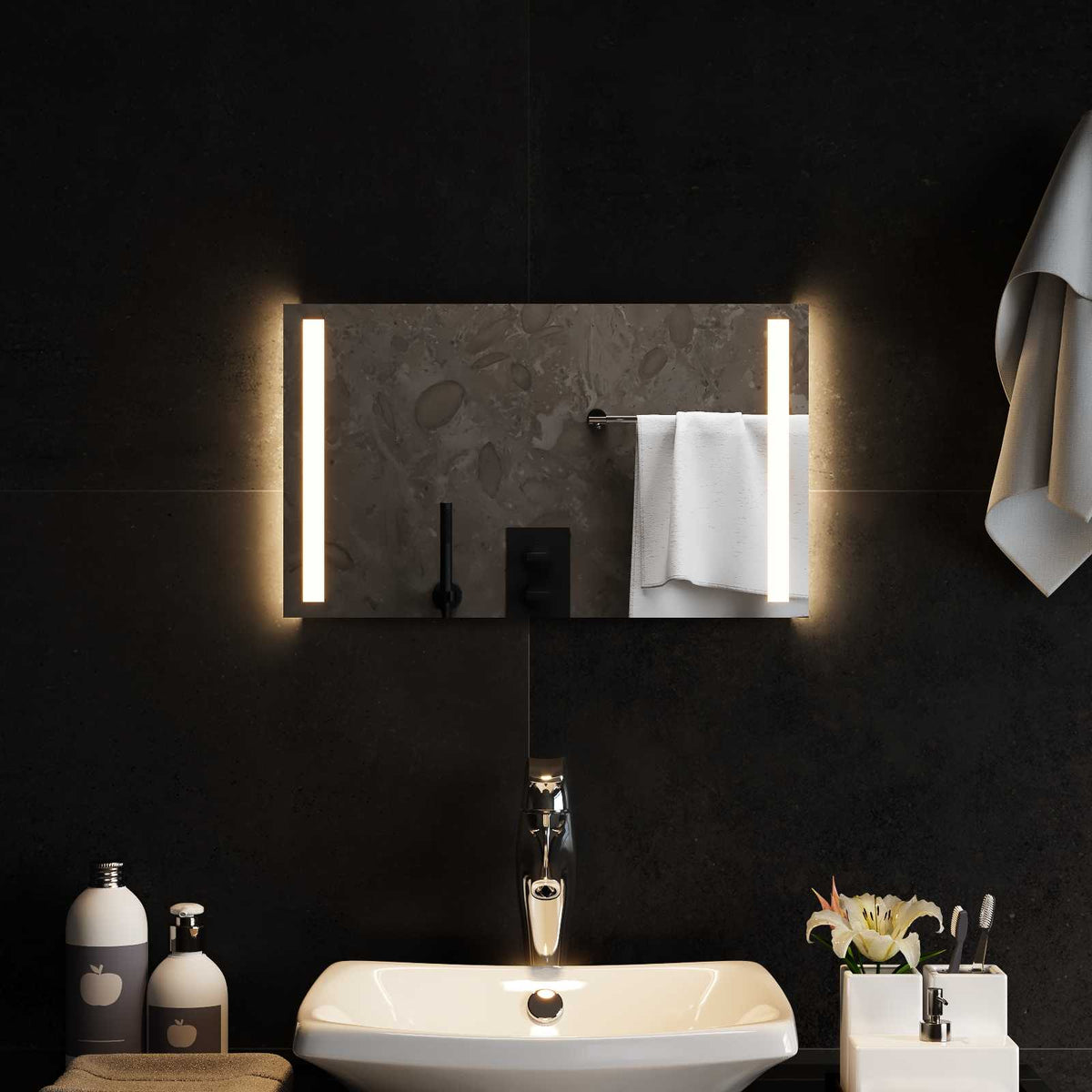 Led Badkamer Spiegel Transparant Gehard Glas