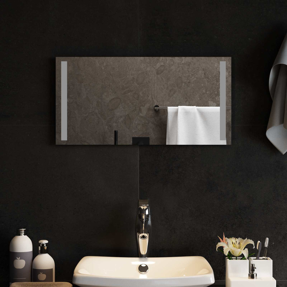 Led Badkamer Spiegel Transparant Gehard Glas