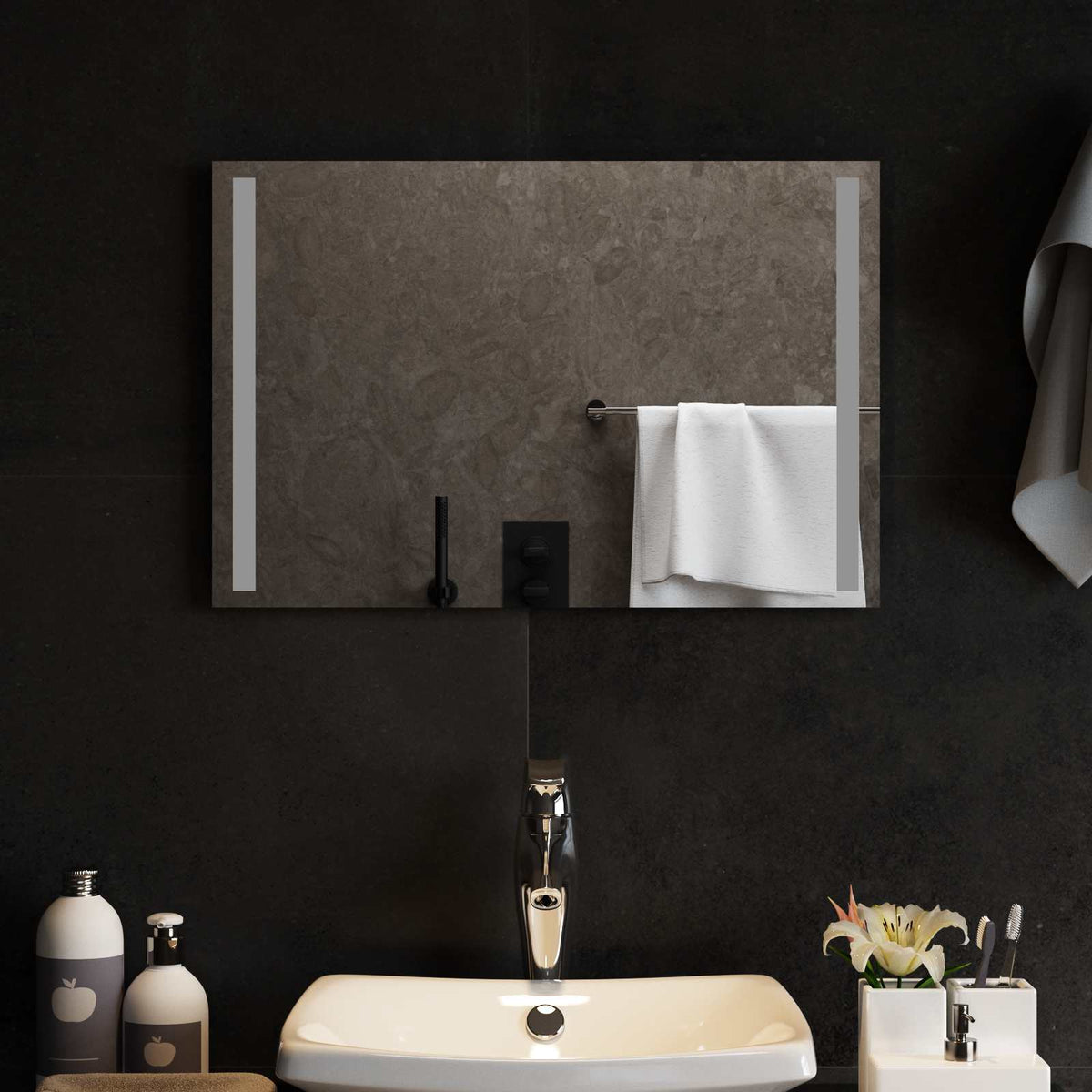 Led Badkamer Spiegel Transparant Gehard Glas