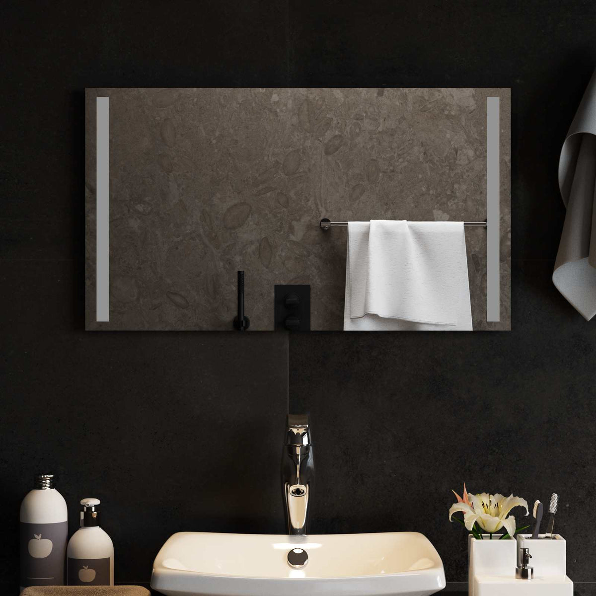 Led Badkamer Spiegel Transparant Gehard Glas
