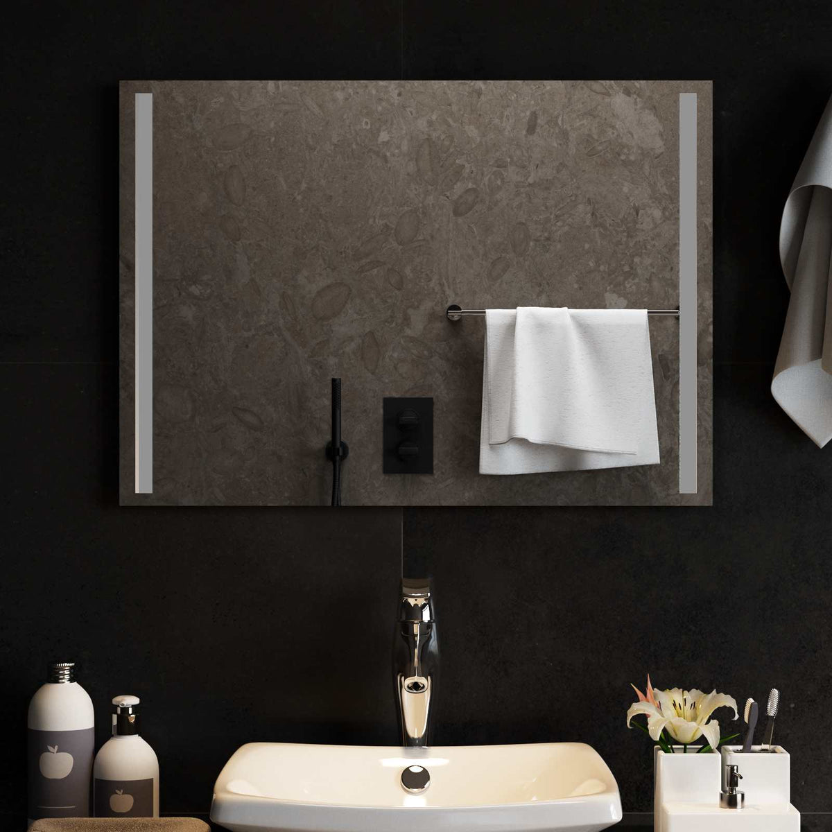 Led Badkamer Spiegel Transparant Gehard Glas