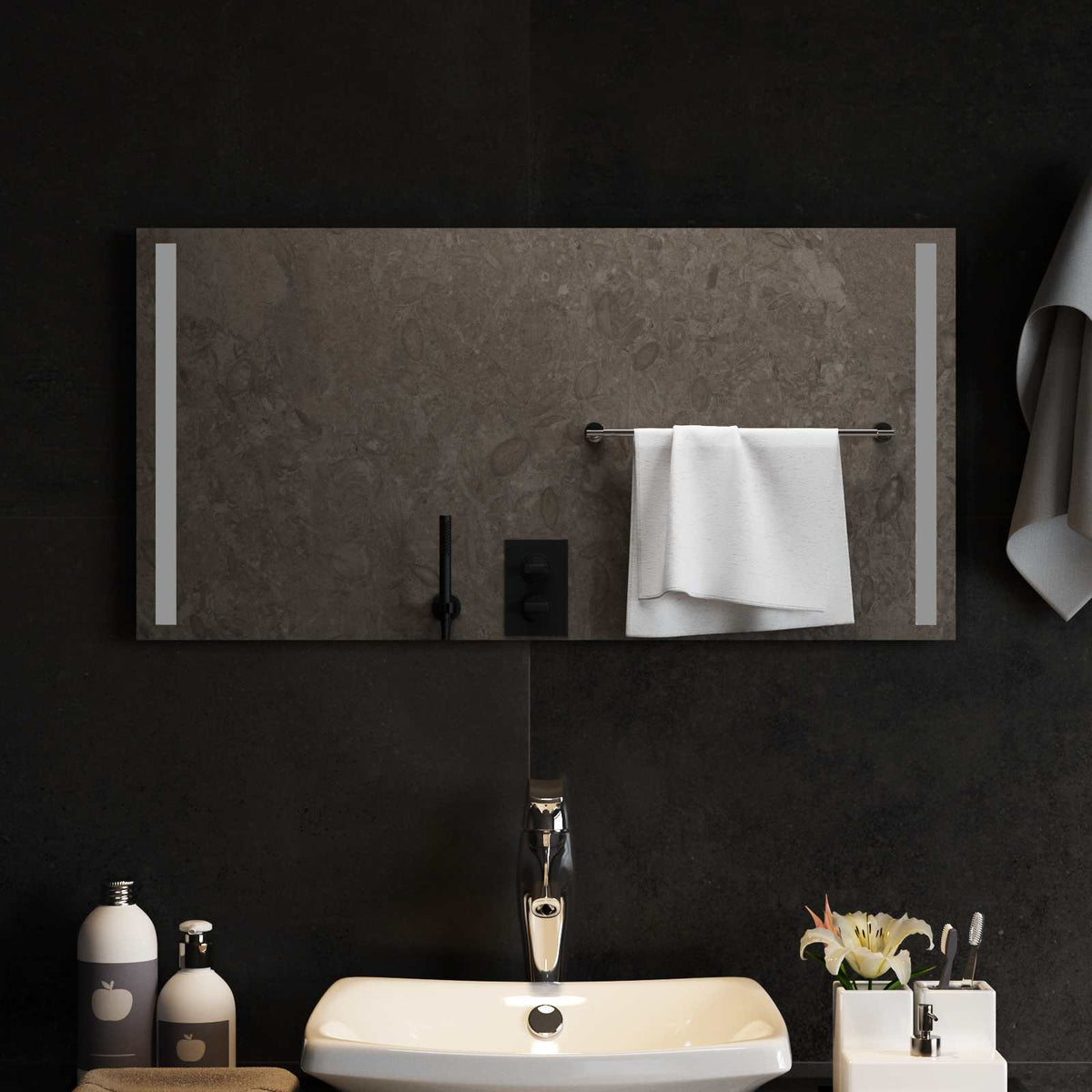 Led Badkamer Spiegel Transparant Gehard Glas