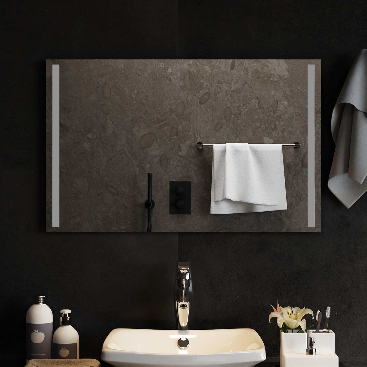 Led Badkamer Spiegel Transparant Gehard Glas