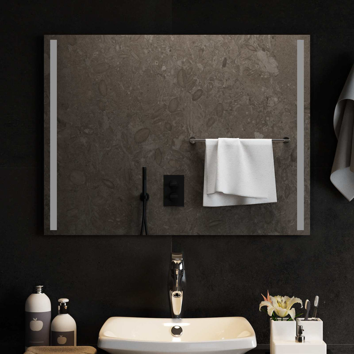 Led Badkamer Spiegel Transparant Gehard Glas