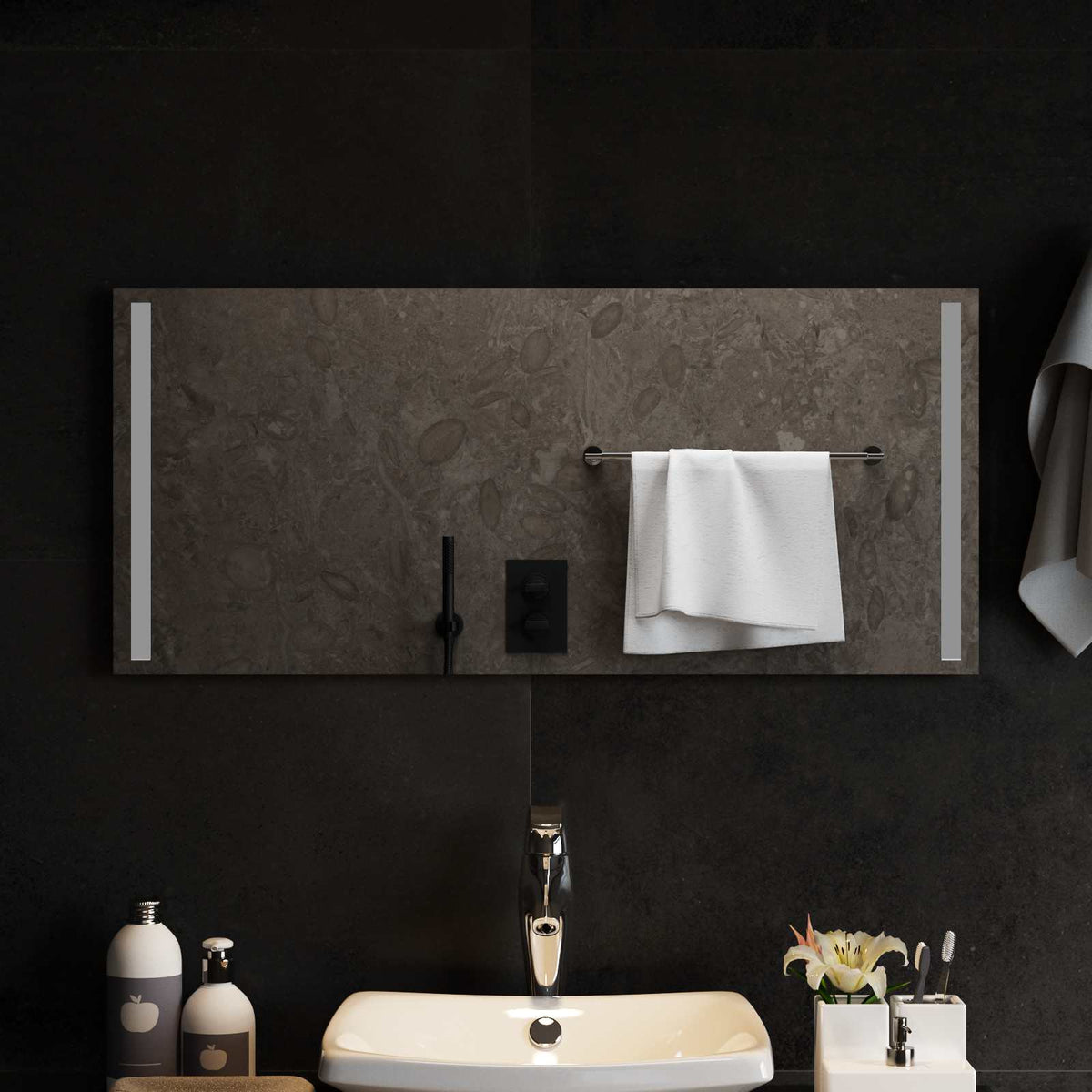 Led Badkamer Spiegel Transparant Gehard Glas