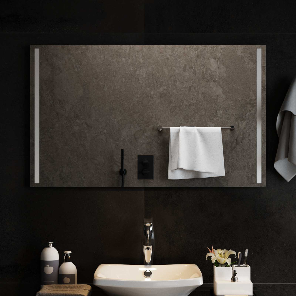 Led Badkamer Spiegel Transparant Gehard Glas
