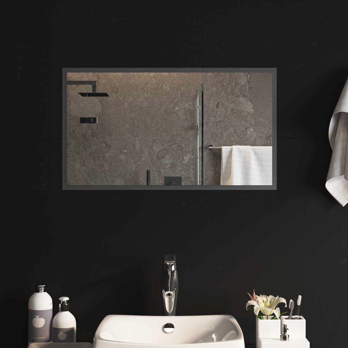Led Badkamer Spiegel Transparant Gehard Glas