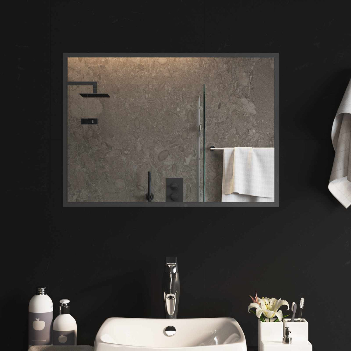 Led Badkamer Spiegel Transparant Gehard Glas