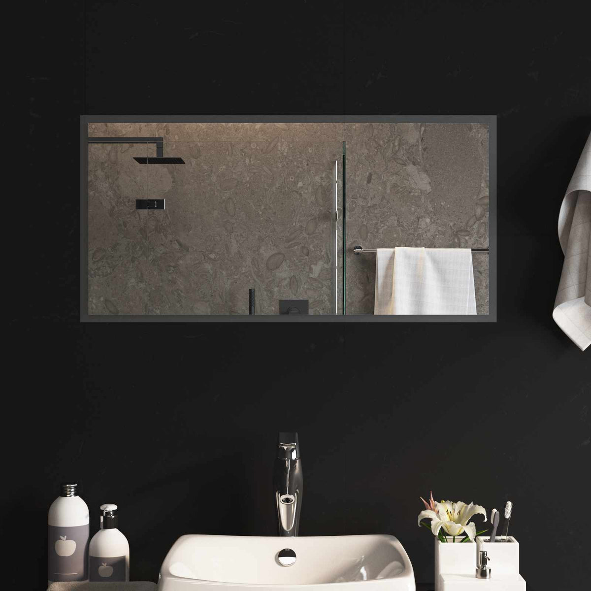 Led Badkamer Spiegel Transparant Gehard Glas