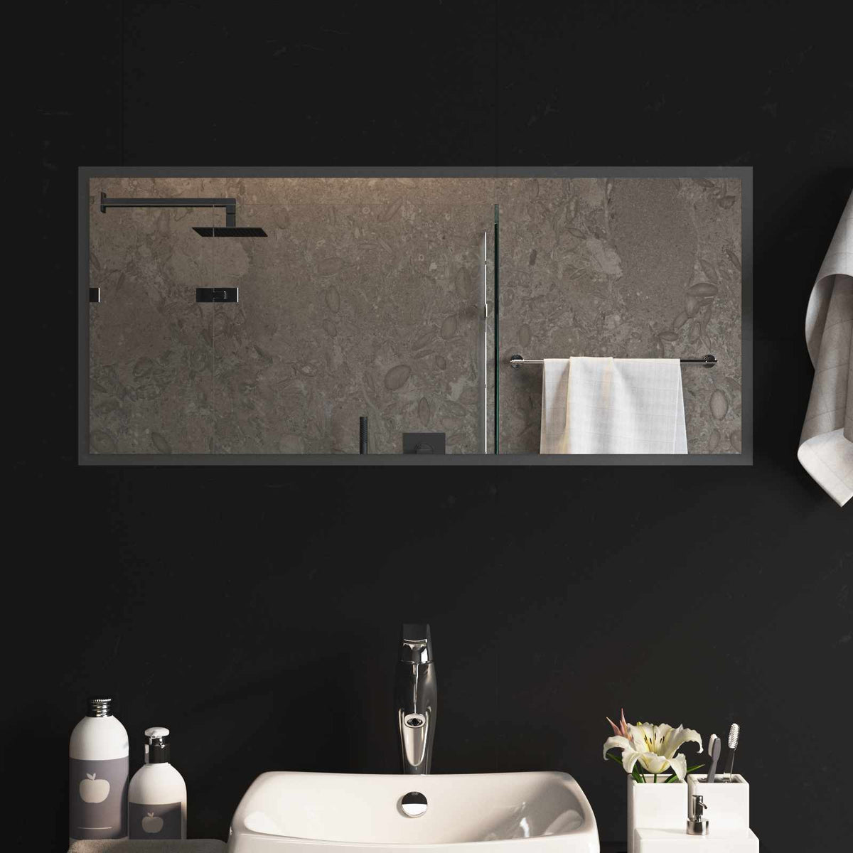 Led Badkamer Spiegel Transparant Gehard Glas