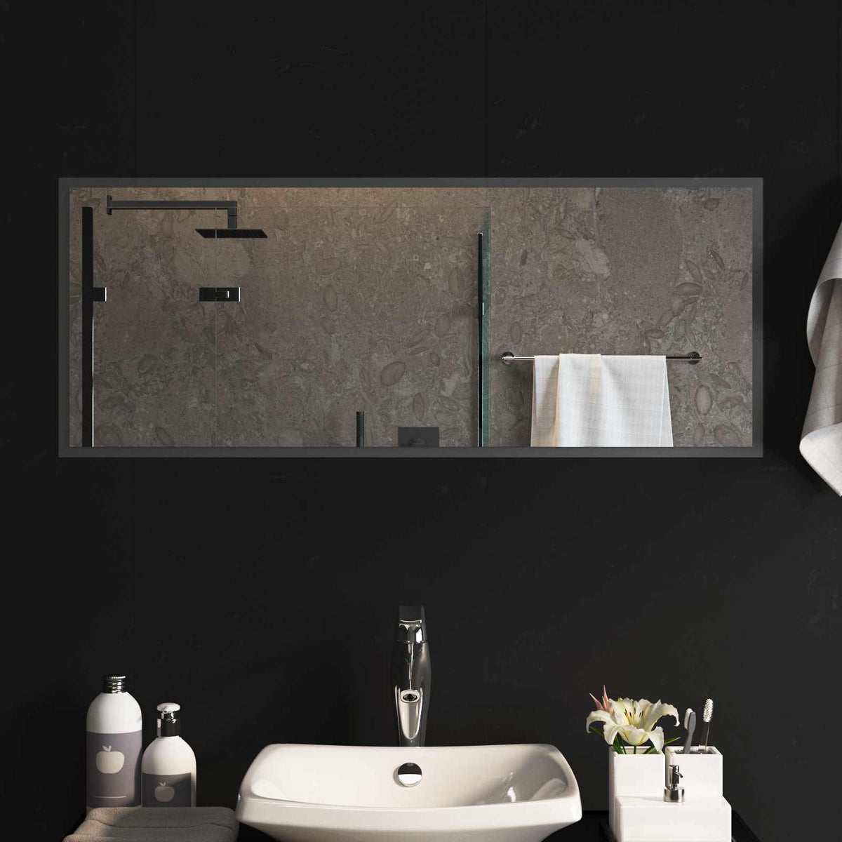 Led Badkamer Spiegel Transparant Gehard Glas