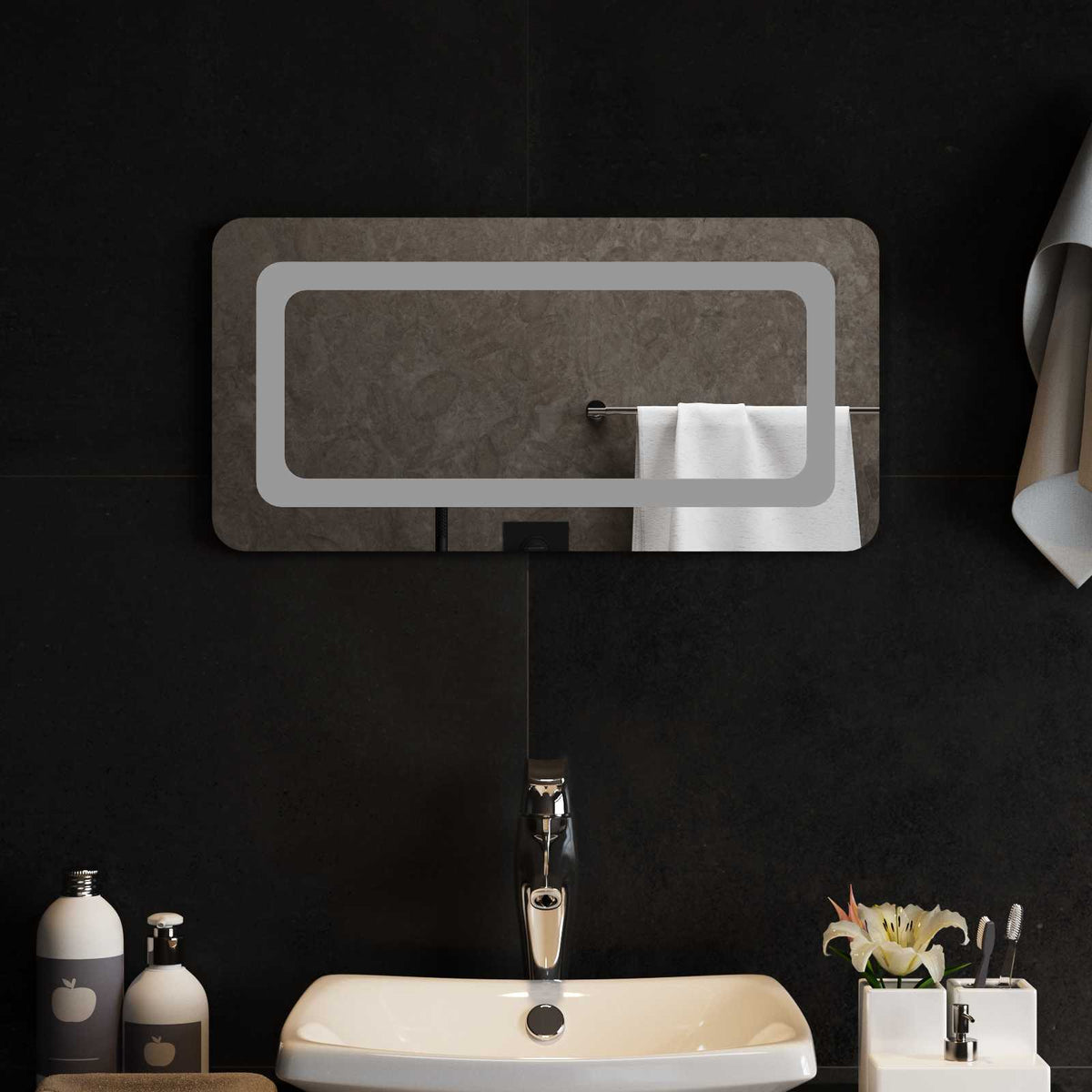 Led Badkamer Spiegel Transparant Gehard Glas