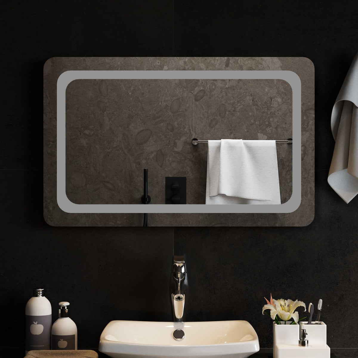Led Badkamer Spiegel Transparant Gehard Glas