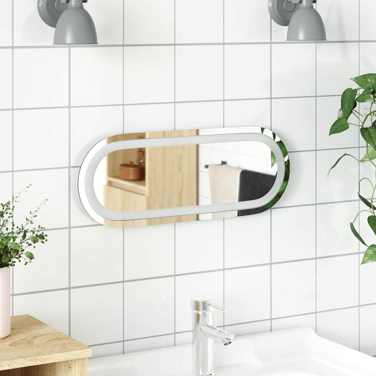 Led Badkamer Spiegel Transparant Gehard Glas