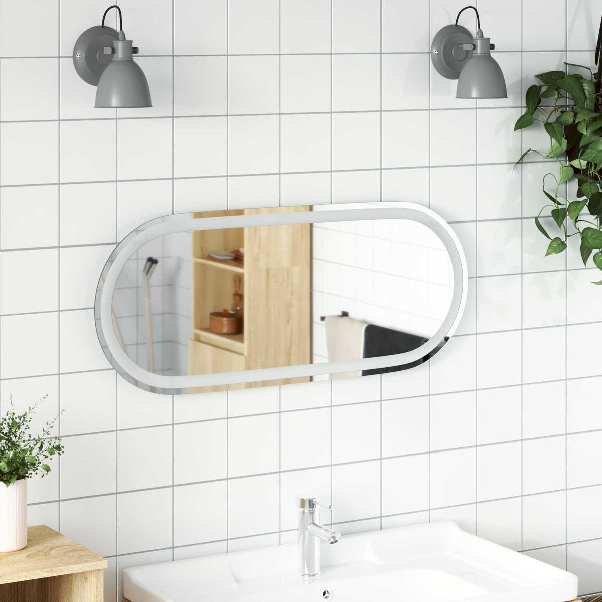 Led Badkamer Spiegel Transparant Gehard Glas
