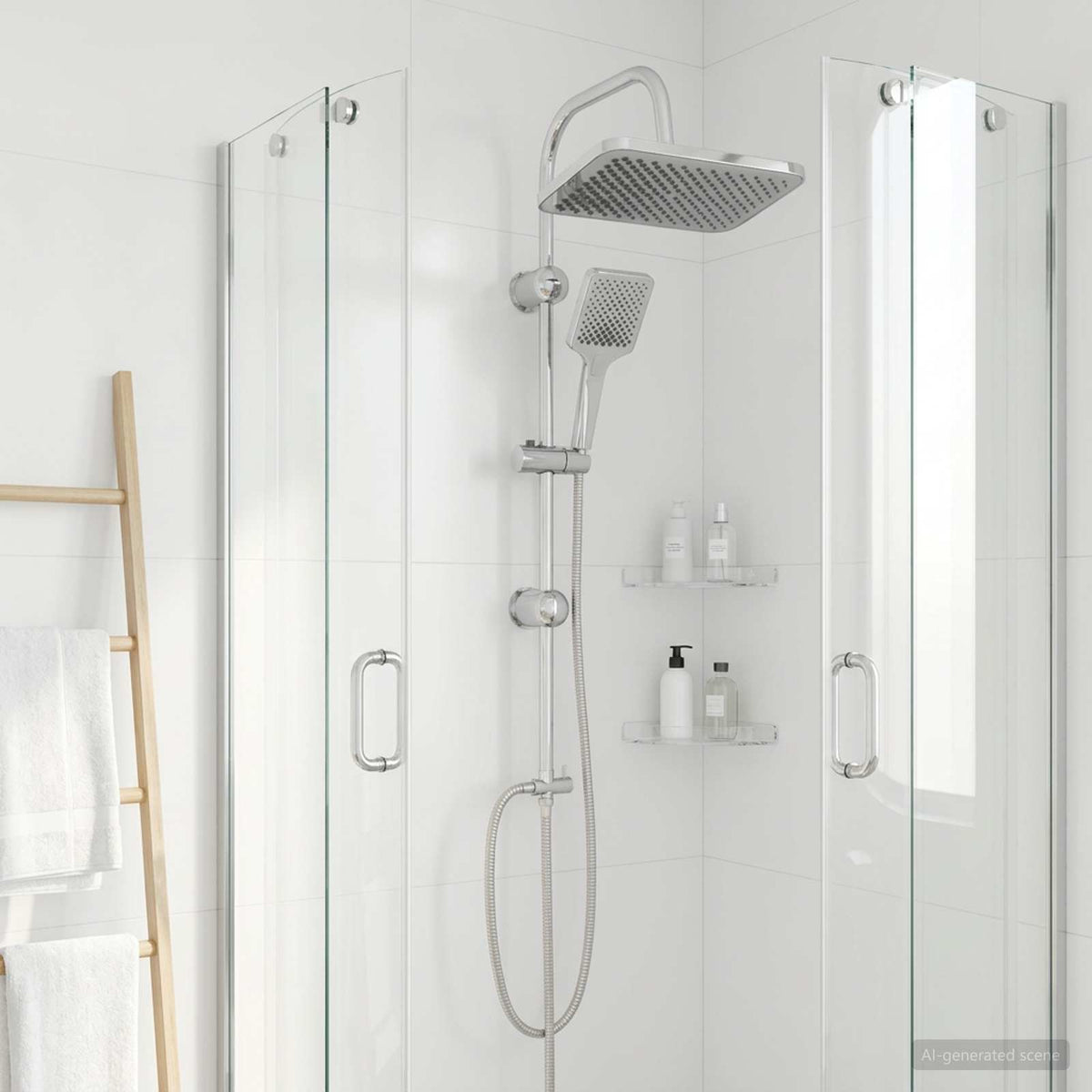 Douche Systeem Met Douchekop Roestvrij Staal